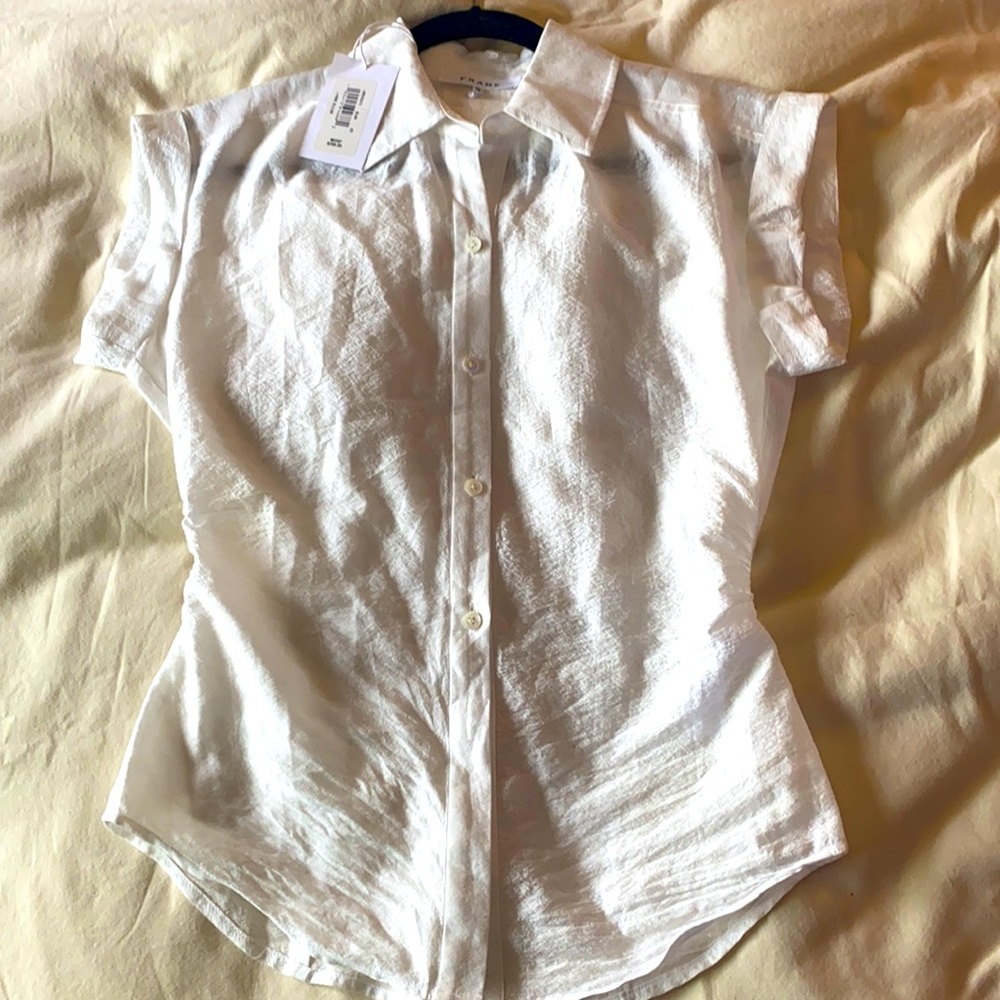 White FRAME button down BRAND NEW WITH TAGS Blouse